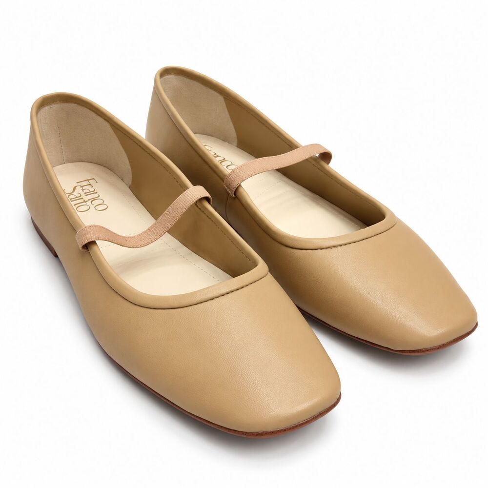 Franco Sarto Eileen Women's Skimmer Flats Leather Size 9 NEW